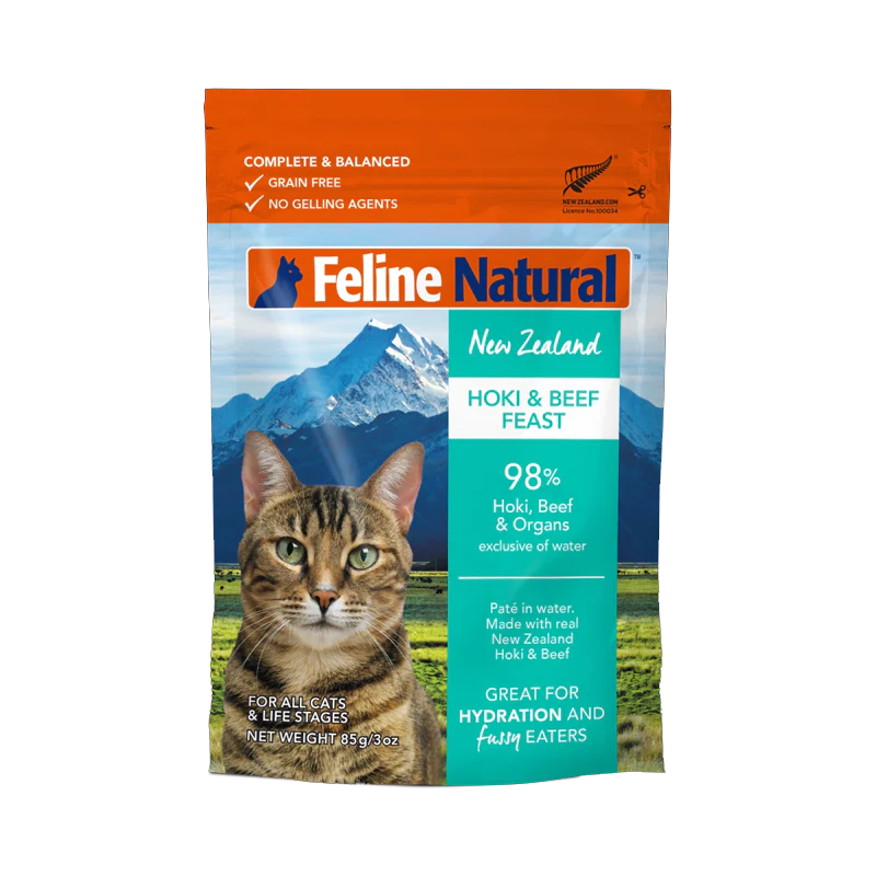 K9 Natural - Feline - Hoki & Beef Feast Pouch 85g