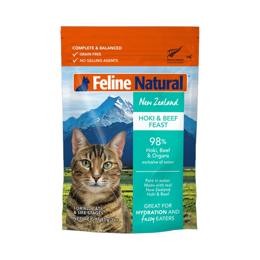 K9 Natural - Feline - Hoki & Beef Feast Pouch 85g