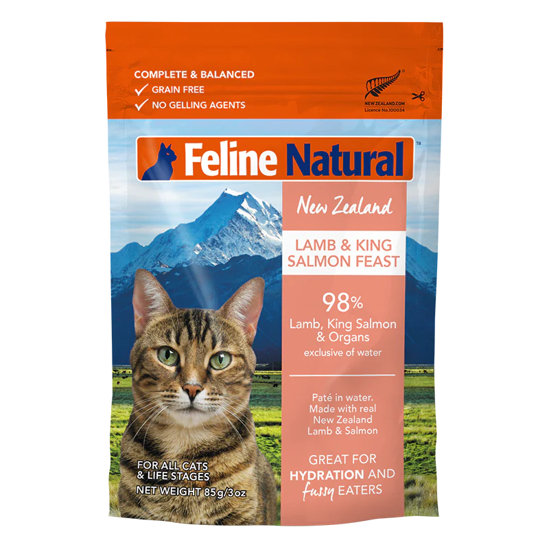 K9 Natural - Feline - Lamb & Salmon Feast Pouch 85g