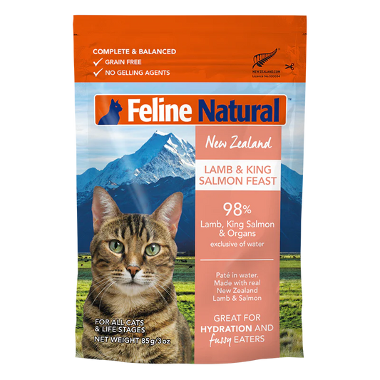 K9 Natural - Feline - Lamb & Salmon Feast Pouch 85g