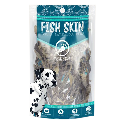 Tickled Pet - Icelandic Codfish Skin Twists - 8oz