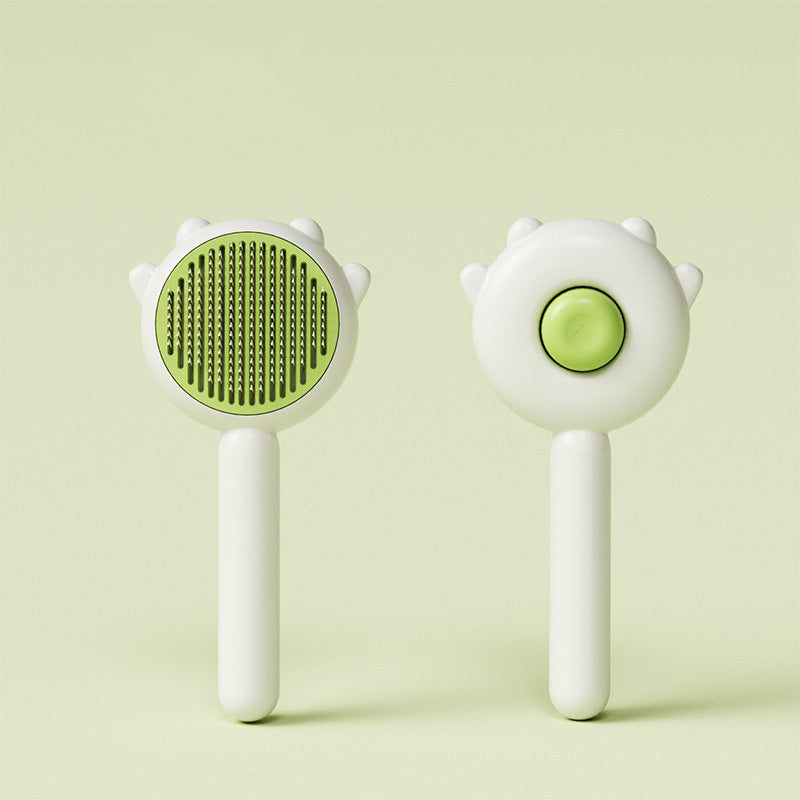 AIWO-Pet Push Out Comb Brush-Cute