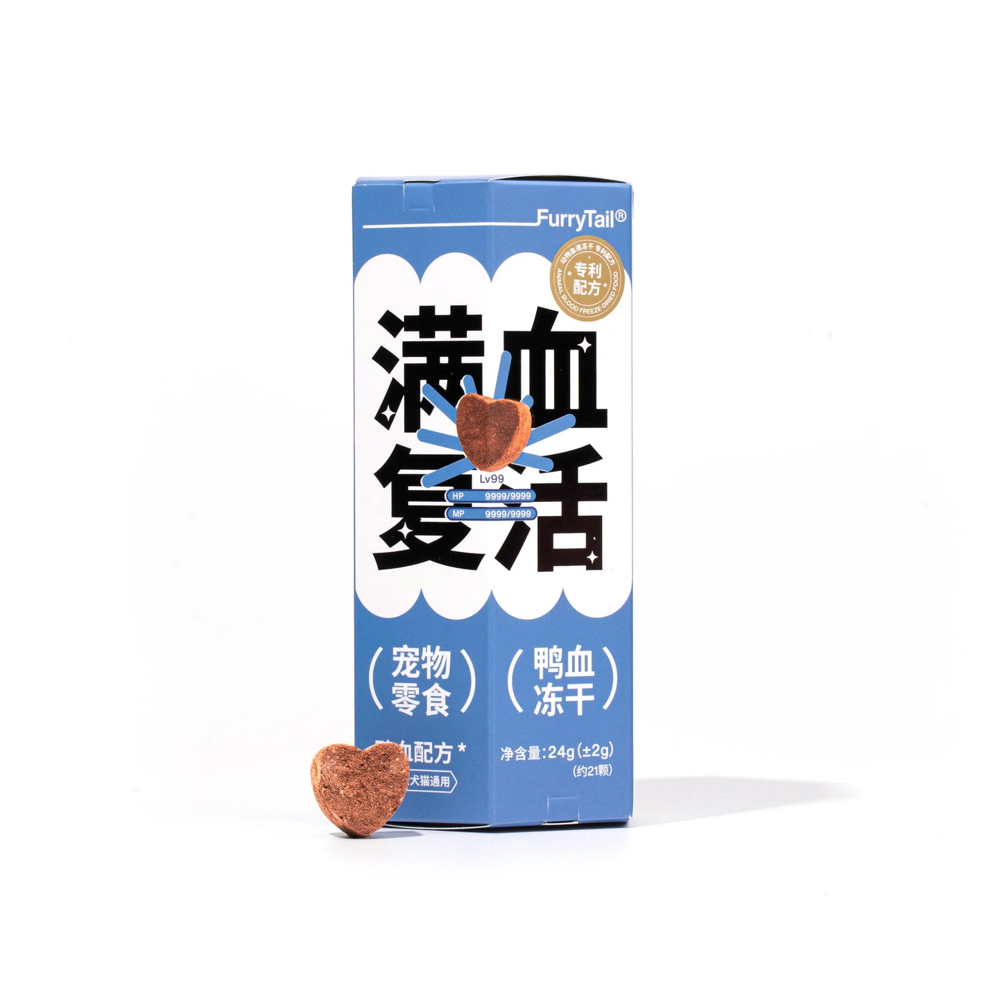 FurryTail-Freeze-Dried Duck Blood Rabbit Blood Iron Supplement 24g