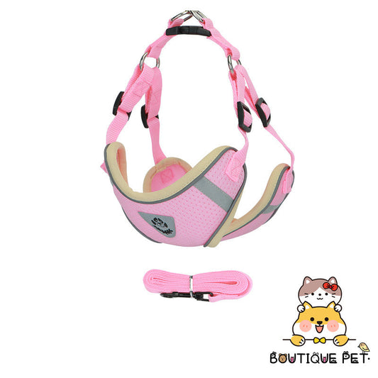 Dog Reflective Dog Harness and Leash Set