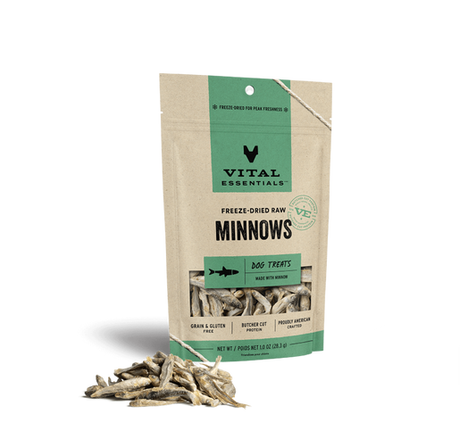 Vital Essentials - Dog GF Freeze-Dried Minnows Treats-1oz