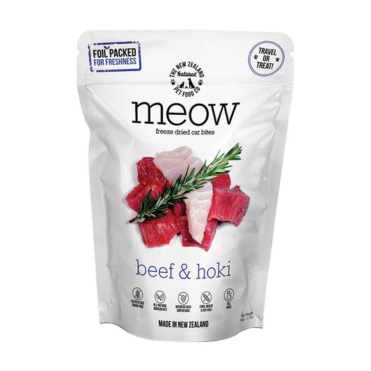 NZ Natural Pet Food Co - Lyophilisé - Friandises - Meow - Beef & Hoki