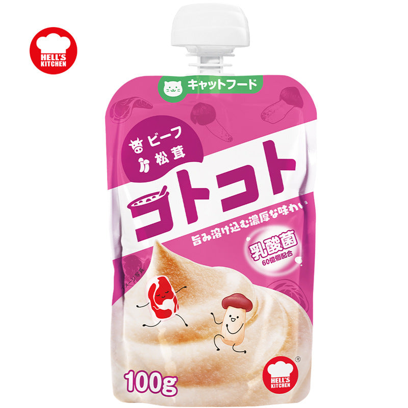 Hell’s Kitchen-Cat Tasty Paste-Beef&Matsutake 100g