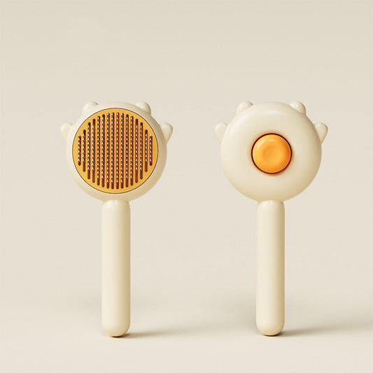 AIWO-Pet Push Out Comb Brush-Cute